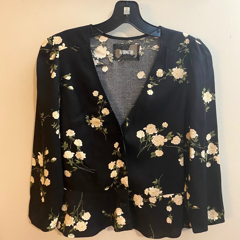 Reformation Floral Top